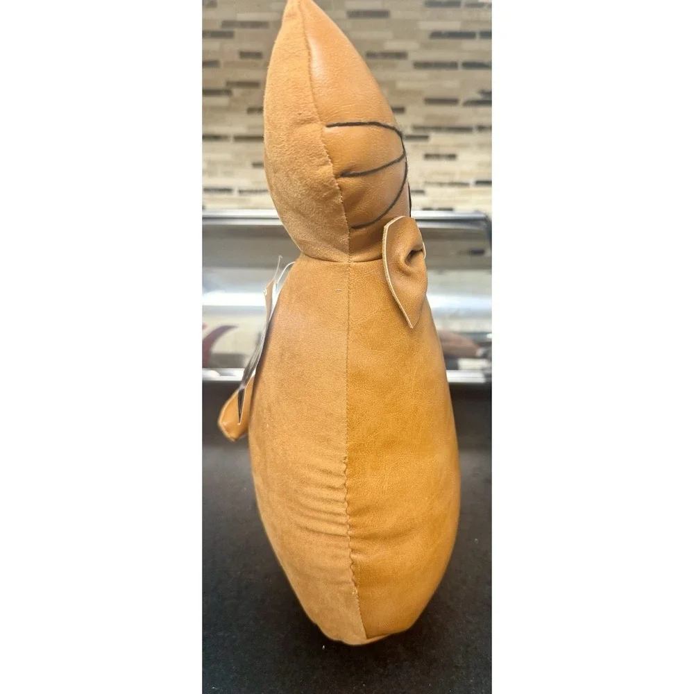 Taylor & Olive Faux Leather Cat Door Stop Weighted Home Decor 11